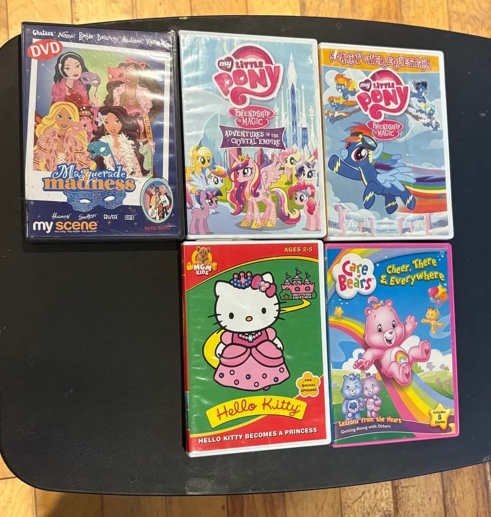Kids DVD Lot Of 5 Hello Kitty My Scene MLP
